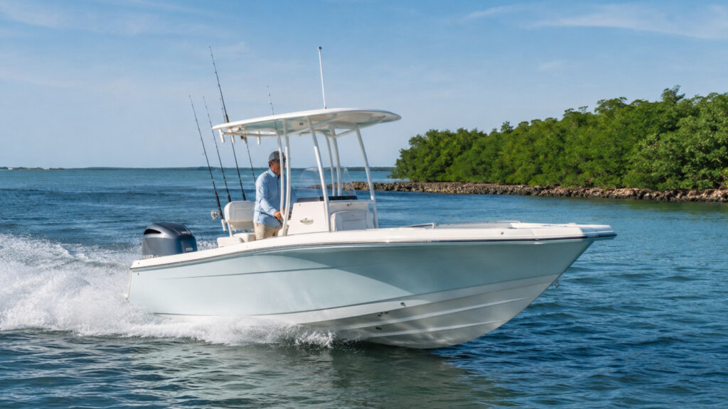 grady white fisherman series fisherman 216 starboard quarter running 21