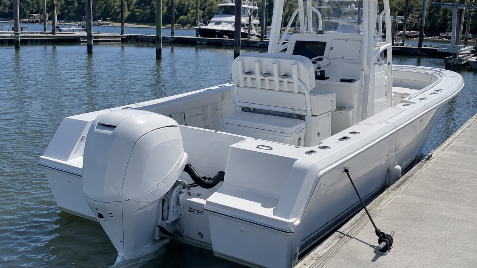 grady white fisherman series fisherman 216 transom outboard angle 16