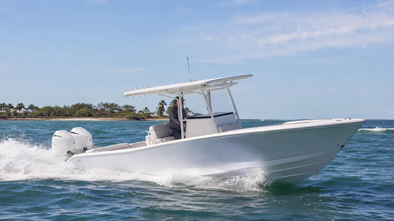 grady white fisherman series fisherman 257 port quarter running 20