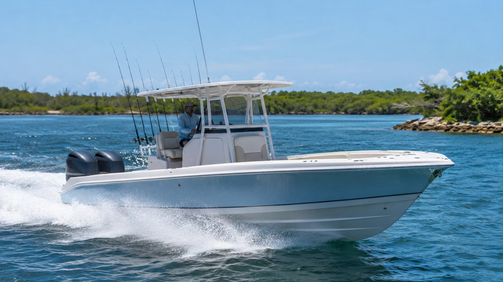 grady white fisherman series fisherman 257 starboard quarter running 21