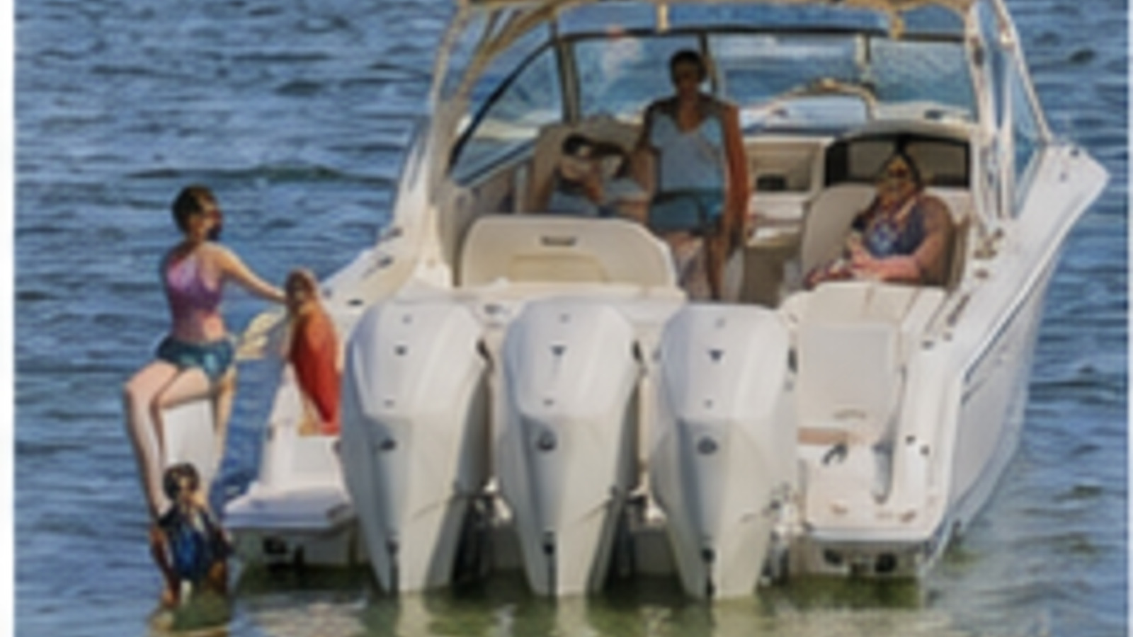 grady white freedom series freedom 375 stern boarding swim angle 11