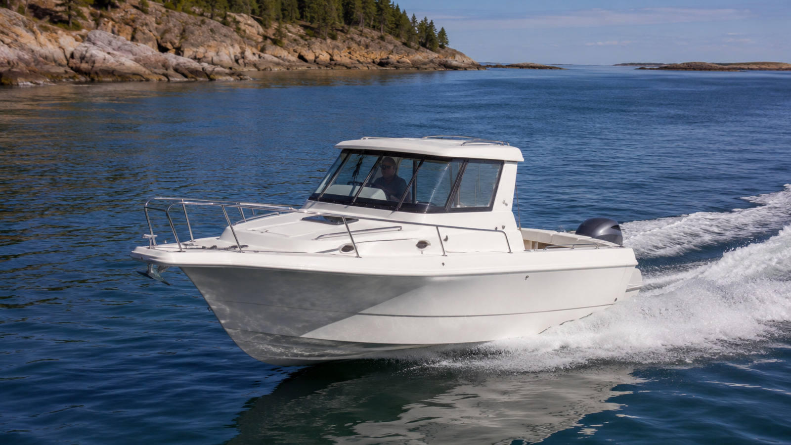 grady white walkaround cabins adventure 218 open water cruising 23
