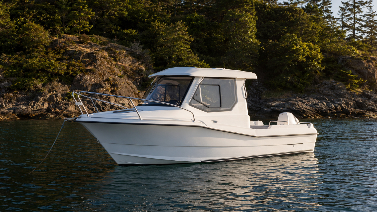 grady white walkaround cabins adventure 218 quiet cove anchored 16