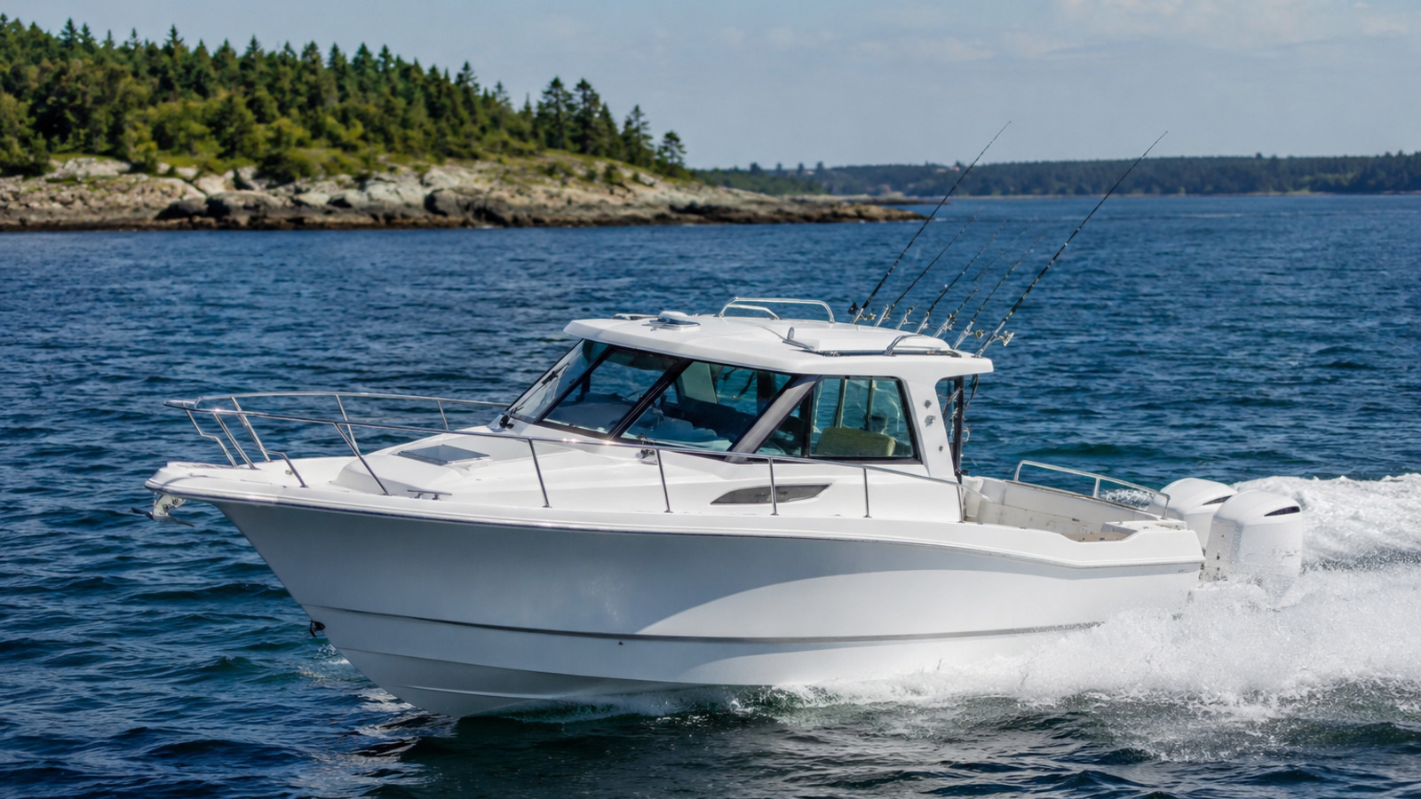 grady white walkaround cabins marlin 300 open water cruising 23
