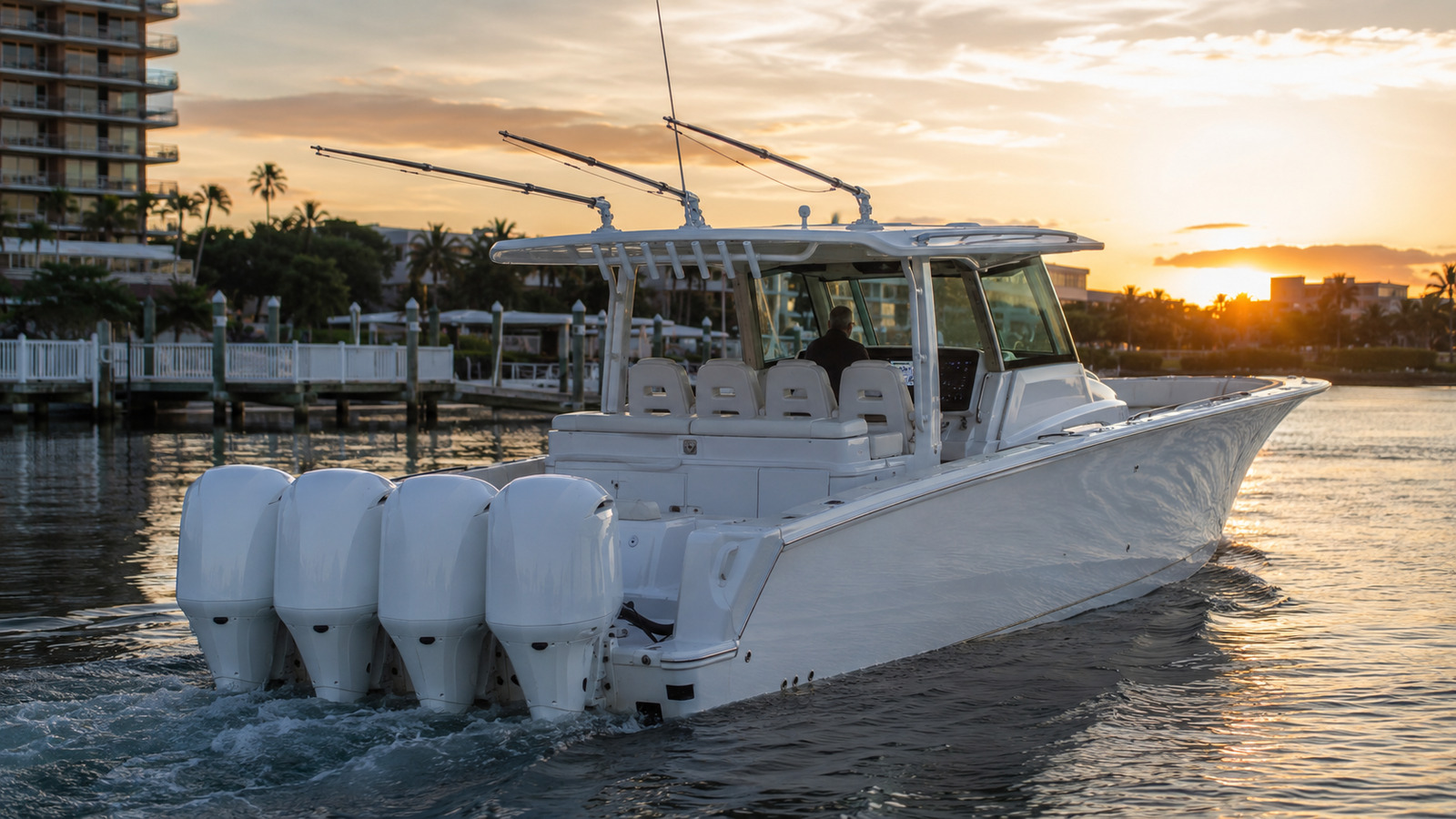 intrepid nomad 43 nomad sunset dock departure 21
