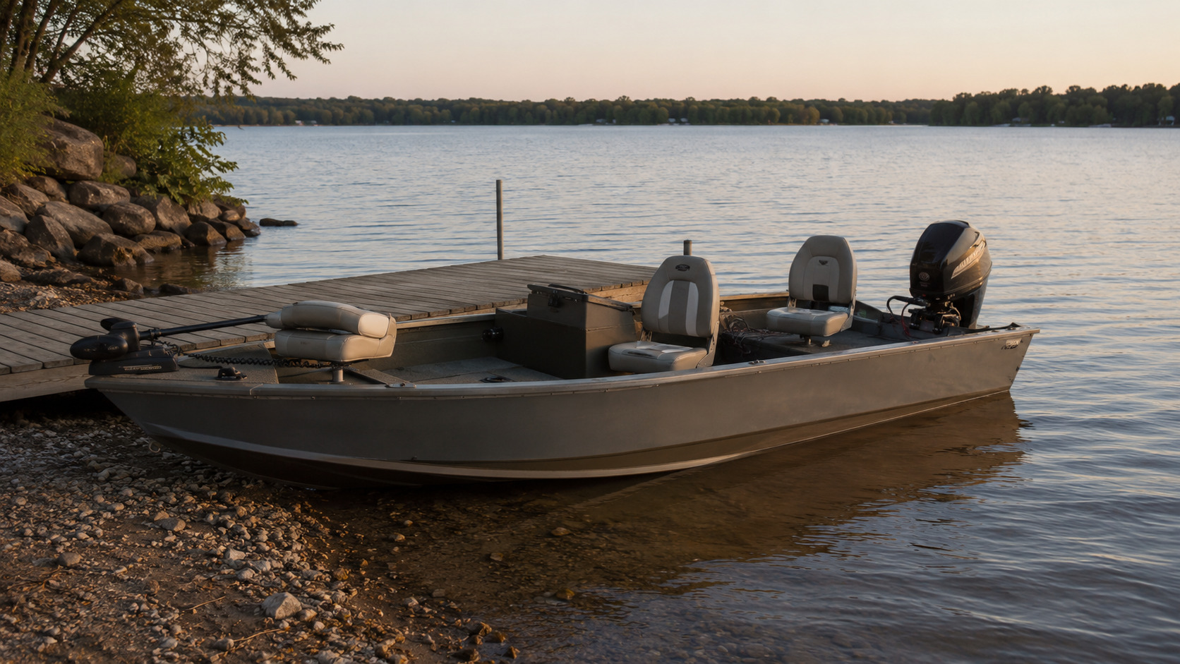 lund 1600 fury evening dockside 25
