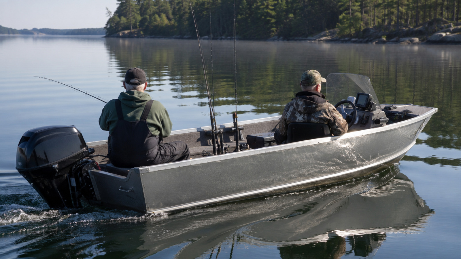 lund 1650 rebel xl trolling morning 11
