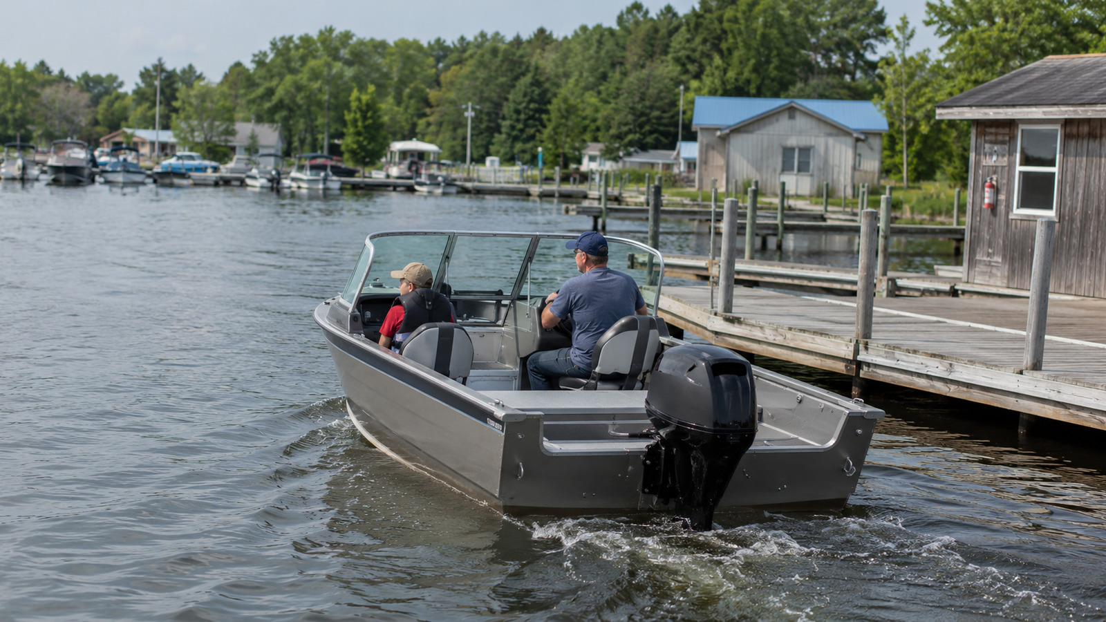 lund angler 1650 marina launch 15