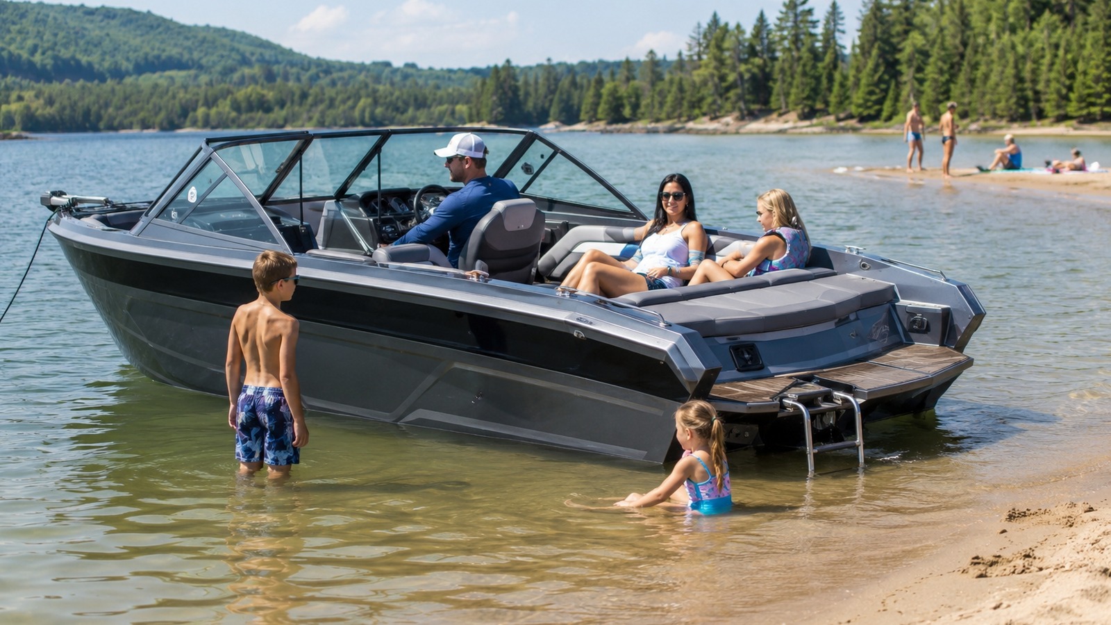 lund impact xs 2075 impact xs anchored sandbar 18