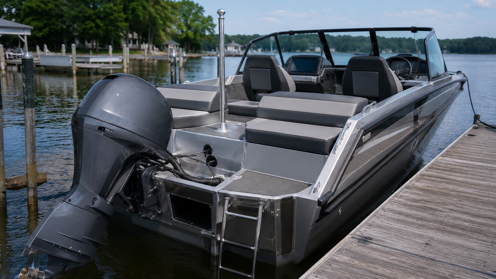 lund impact xs 2075 impact xs stern quarter dock 20