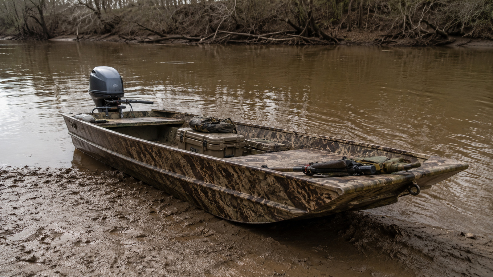 lund predator 1660 predator muddy bank launch 16
