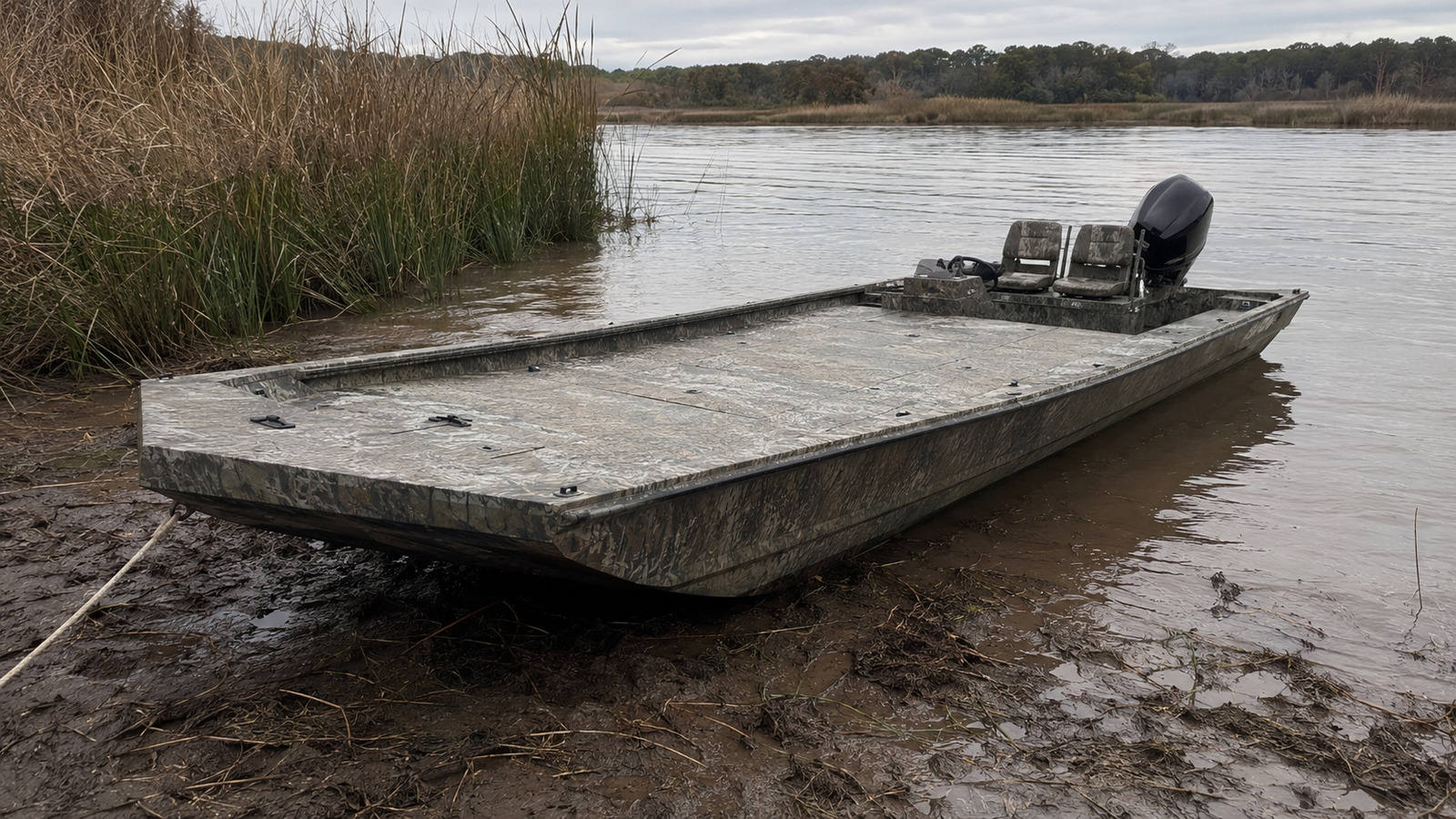 lund predator 2070 predator muddy bank launch 16