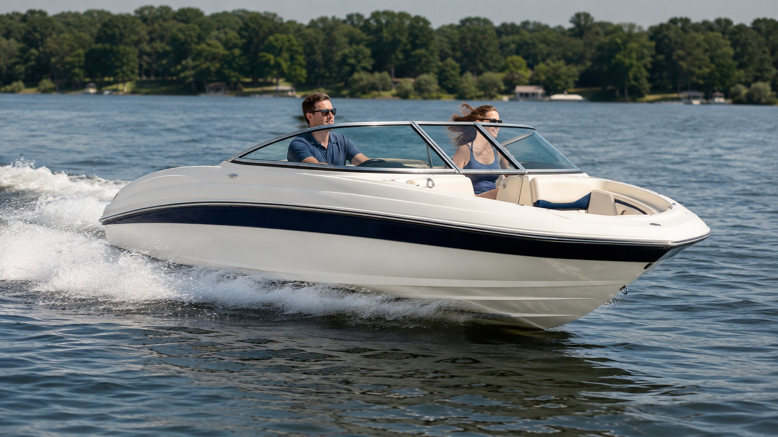sea ray 180 select front quarter running 02