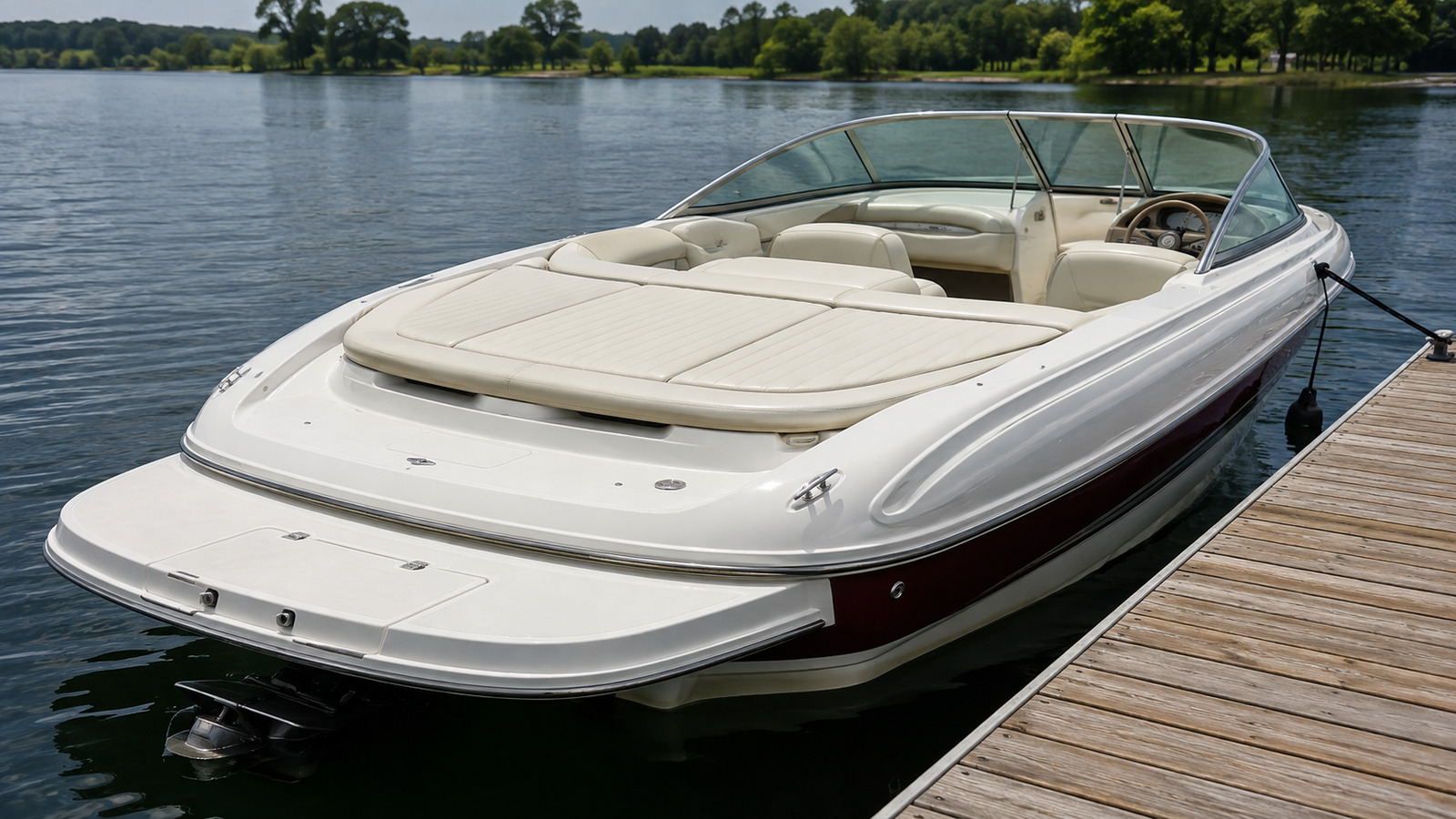 sea ray 210 select stern quarter dockside 07