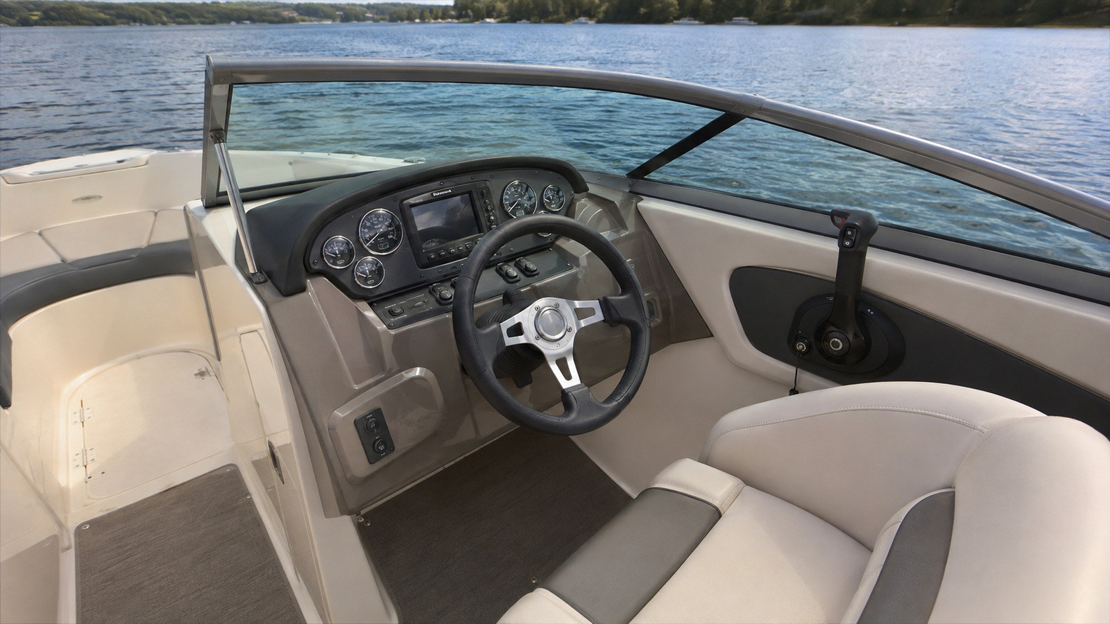 sea ray 210 sport helm detail 01