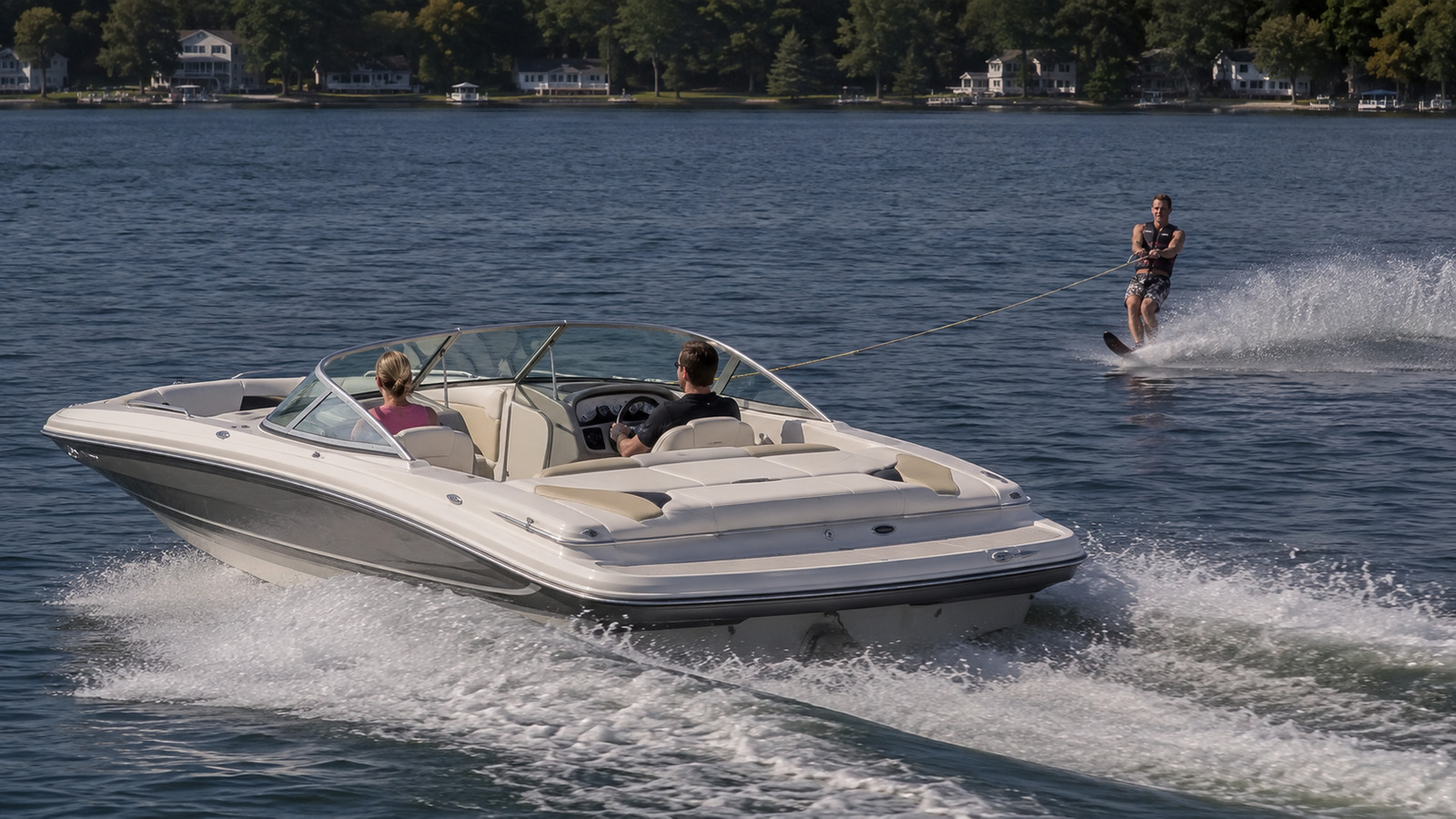 sea ray 210 sport waterskiing lifestyle 01