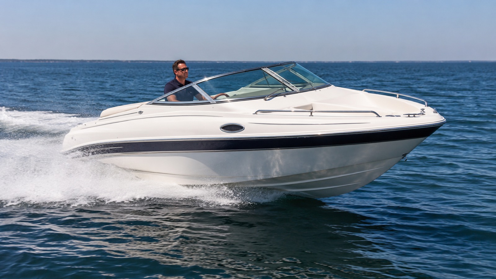 sea ray 215 express cruiser blue water running 25