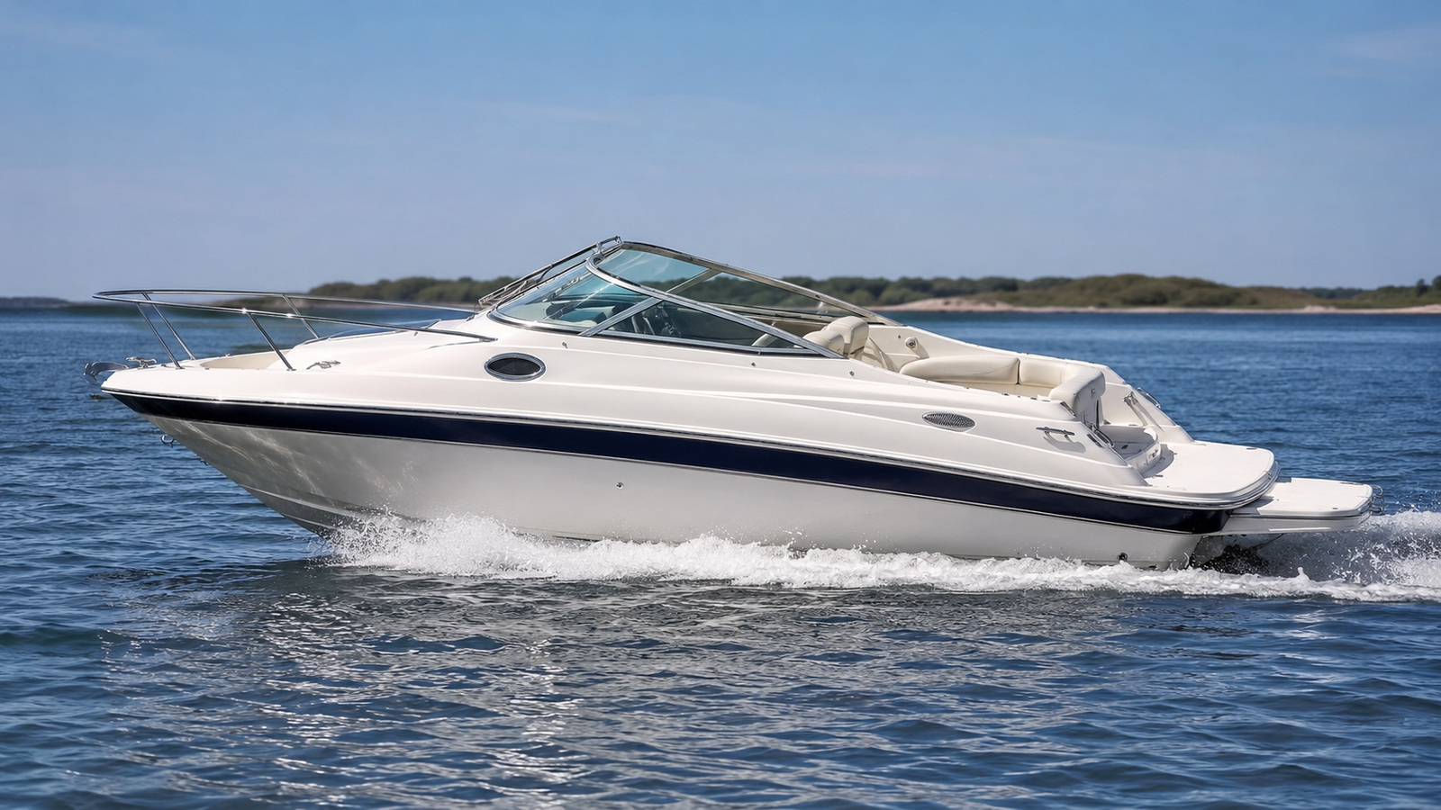 sea ray 215 weekender side profile running 04