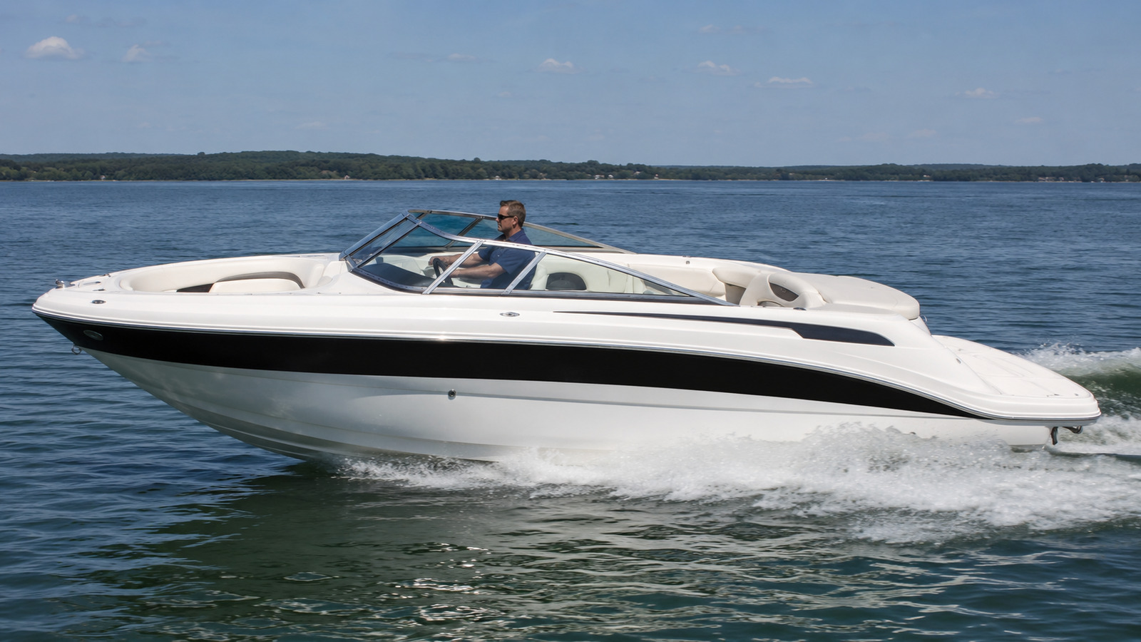 sea ray 220 select side profile running 04