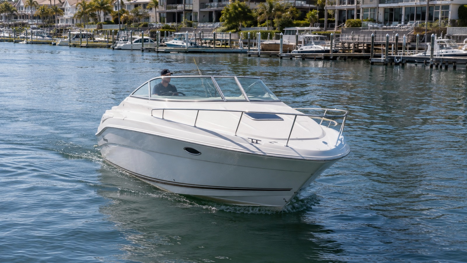 sea ray 225 weekender marina arrival 06