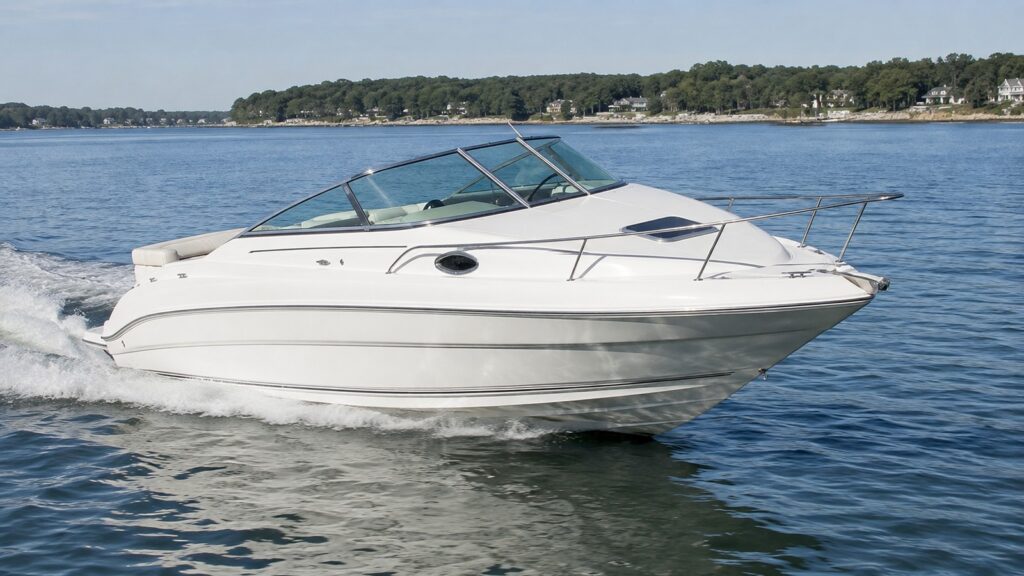 sea ray 225 weekender running hero 01