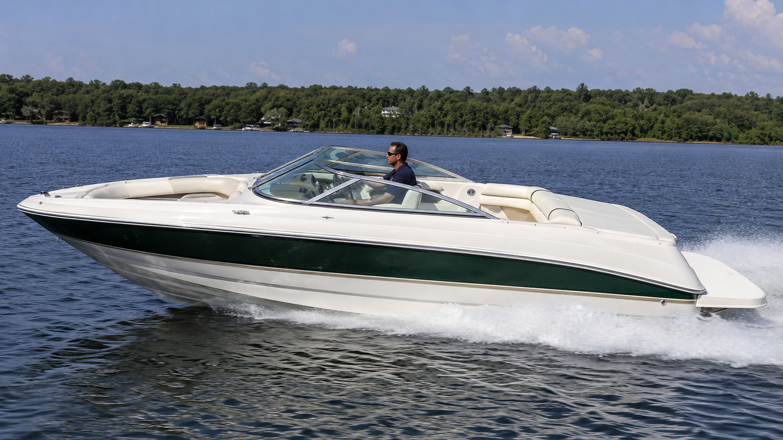 sea ray 240 select side profile running 04