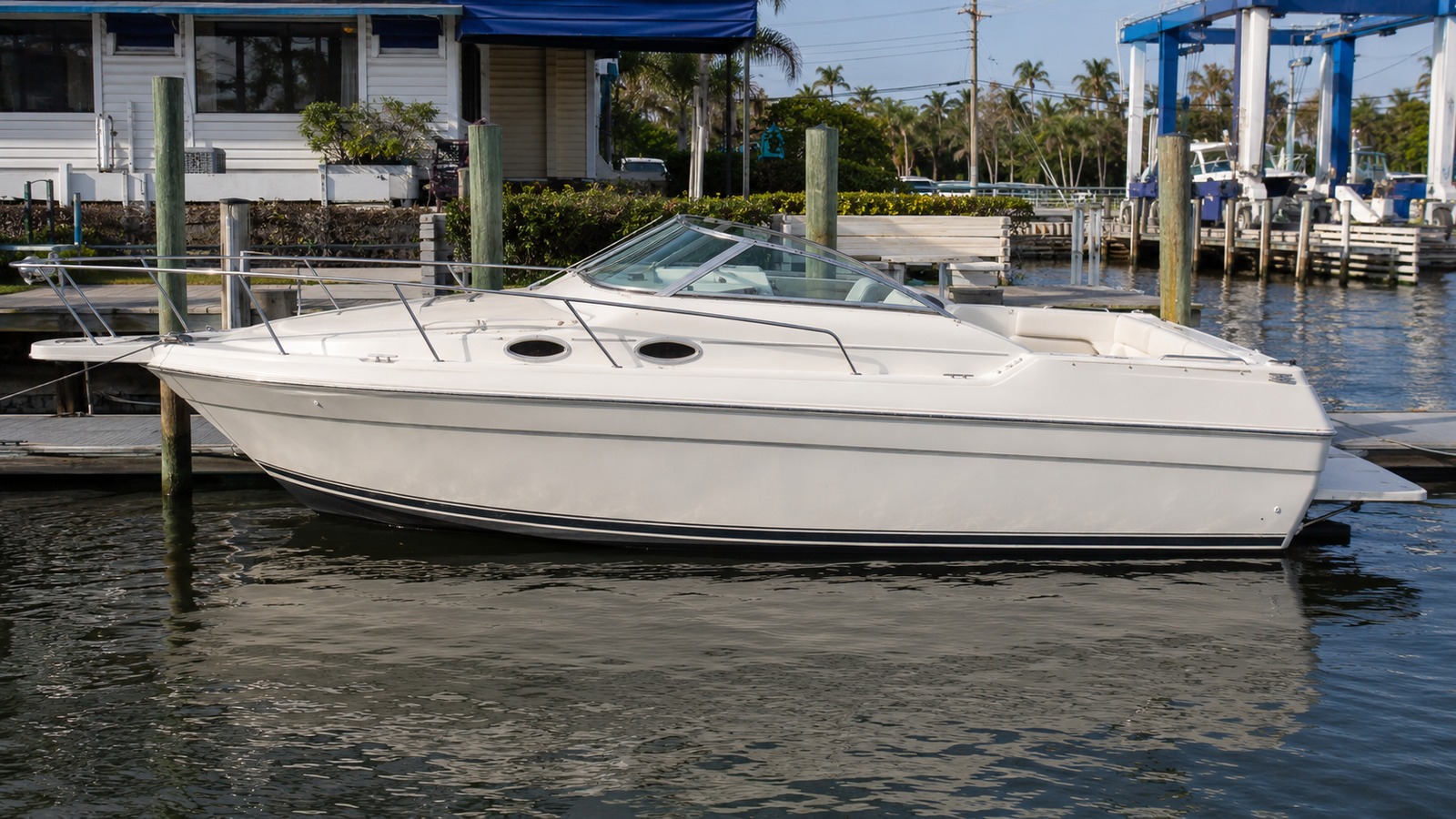 sea ray 240 weekender dockside profile 07