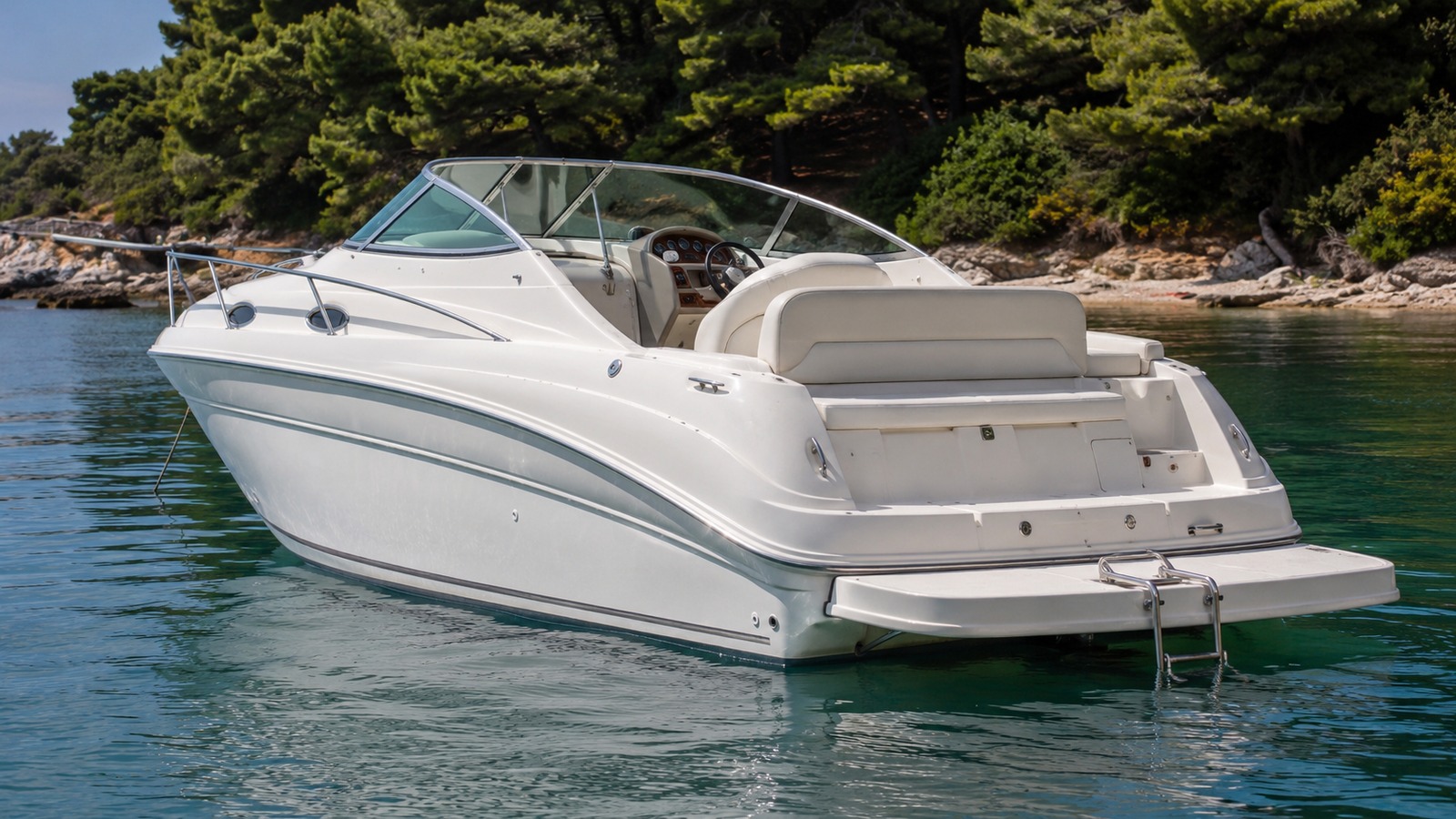 sea ray 245 weekender anchored cove 10