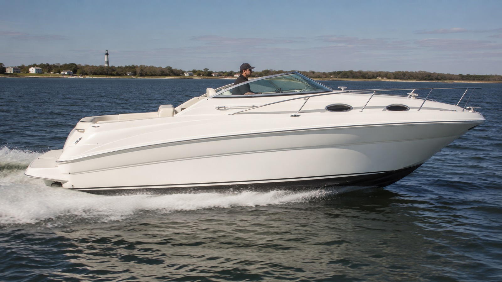 sea ray 245 weekender side profile running 04