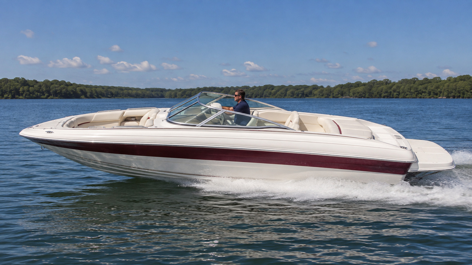 sea ray 250 select side profile running 04