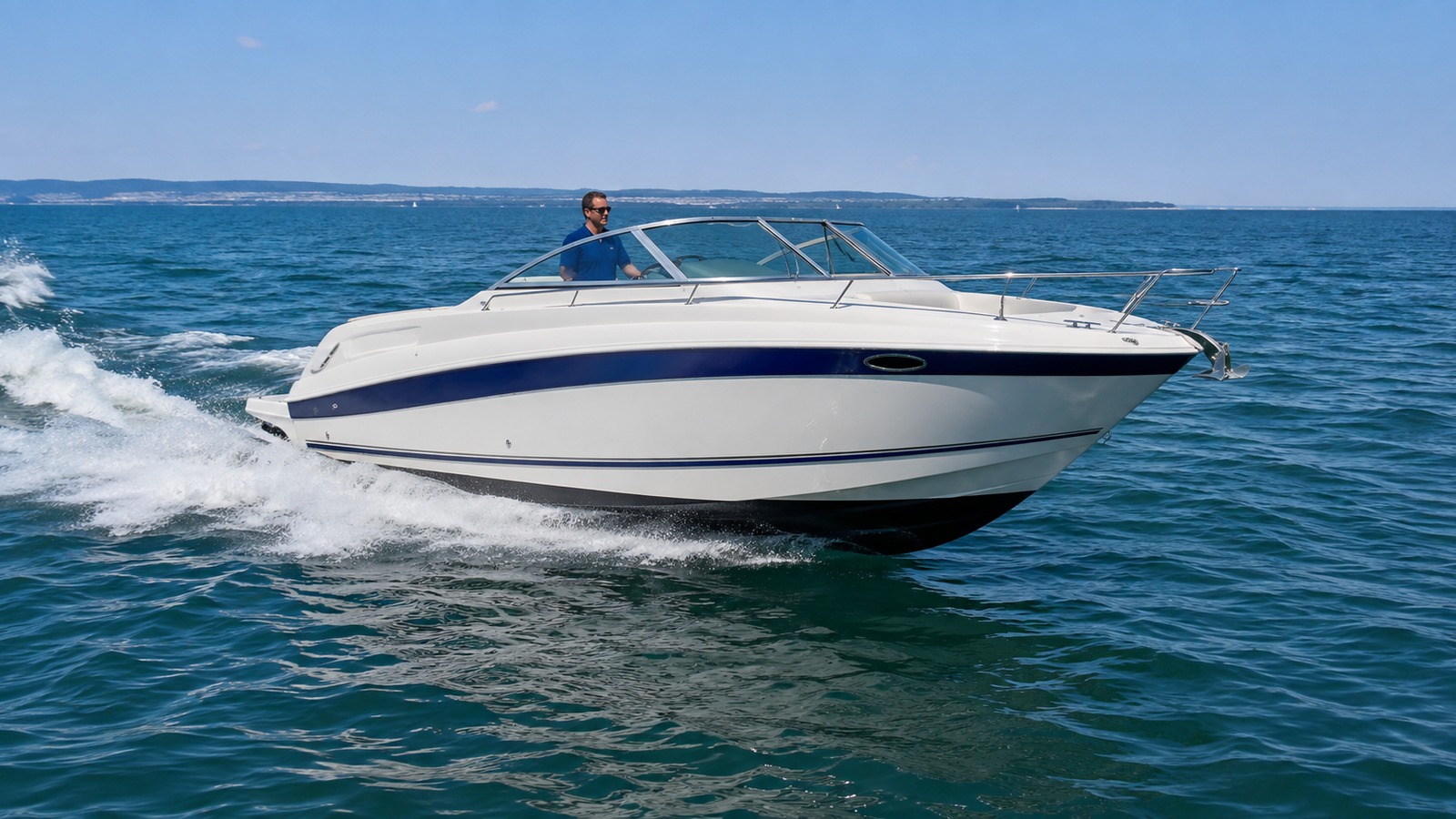 sea ray 260 express cruiser blue water running 25