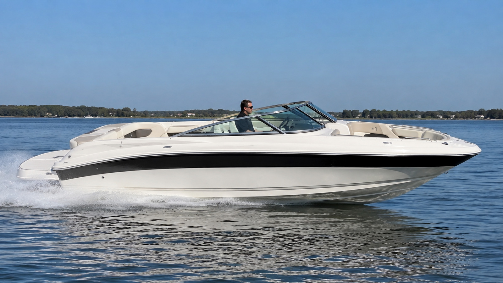 sea ray 260 select side profile running 04