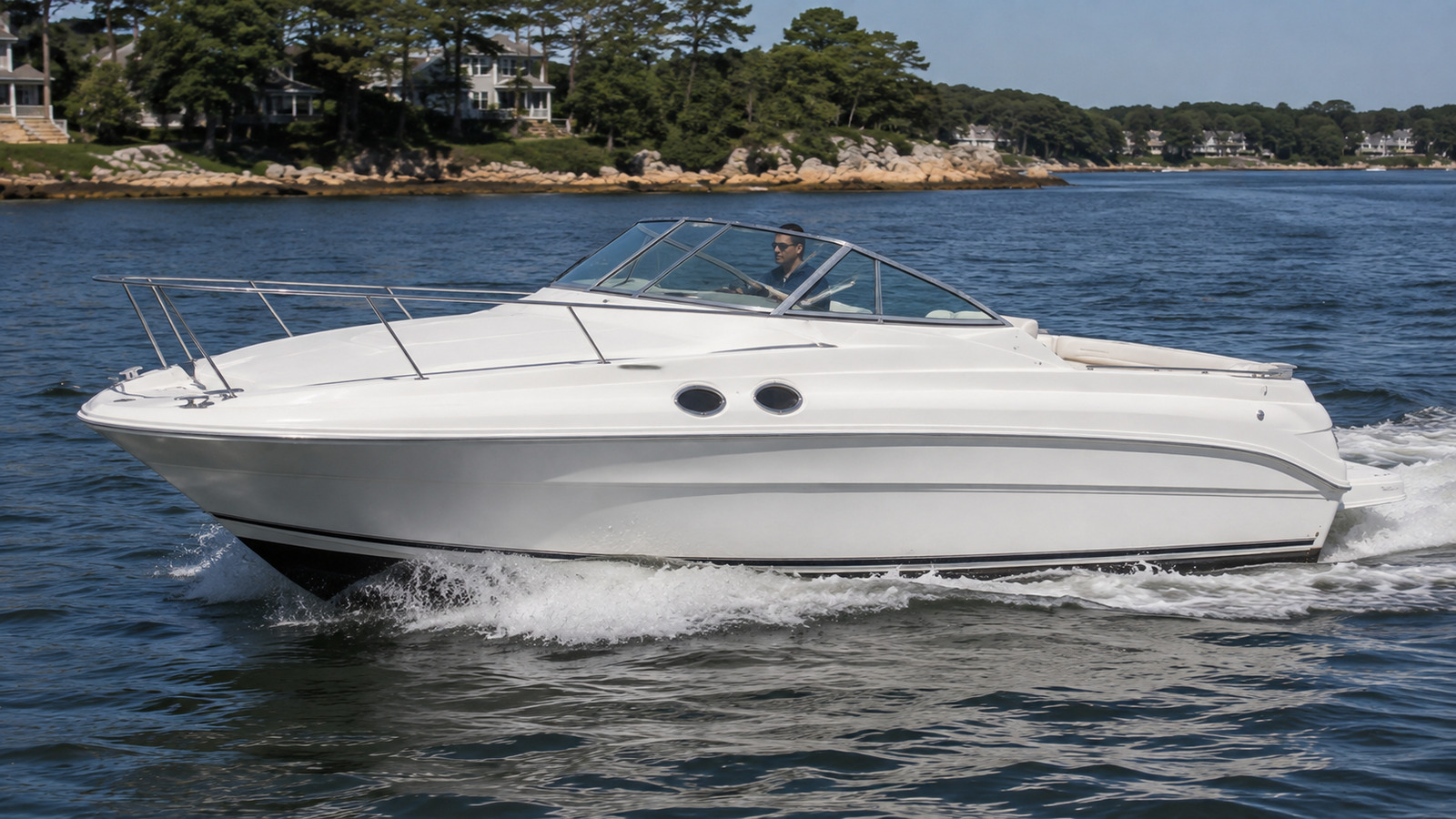 sea ray 260 weekender front quarter running 02