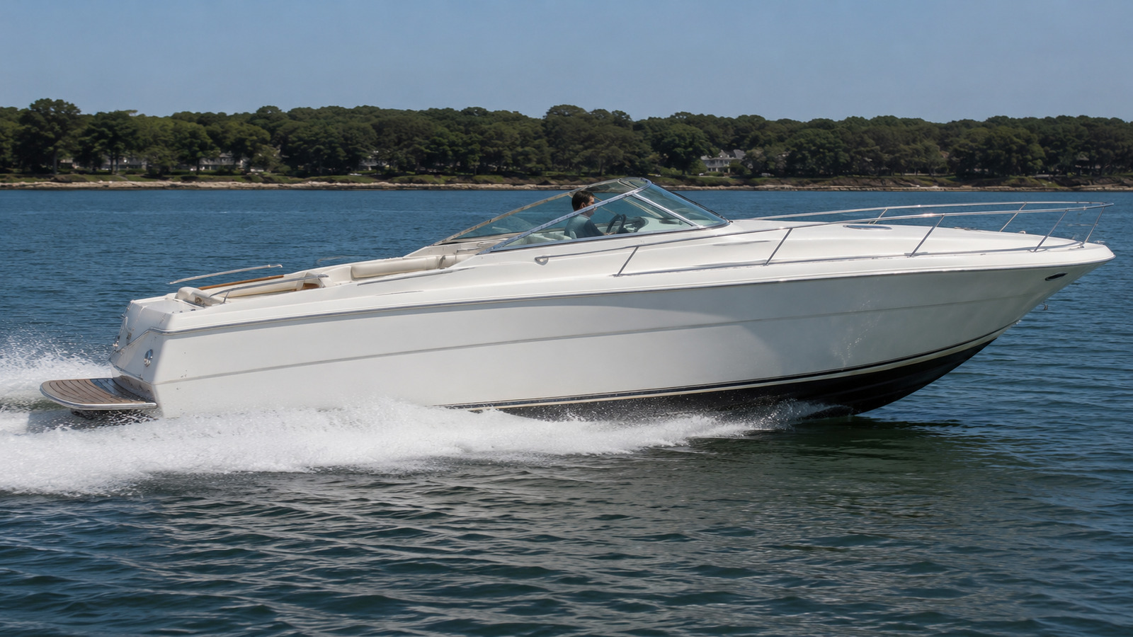 sea ray 260 weekender side profile running 04