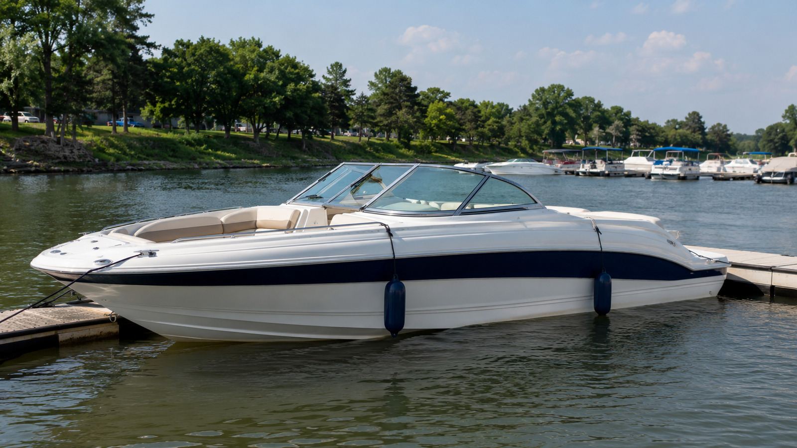 sea ray 270 select dockside profile 06