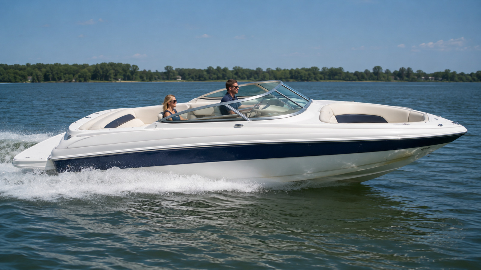 sea ray 270 select side profile running 04