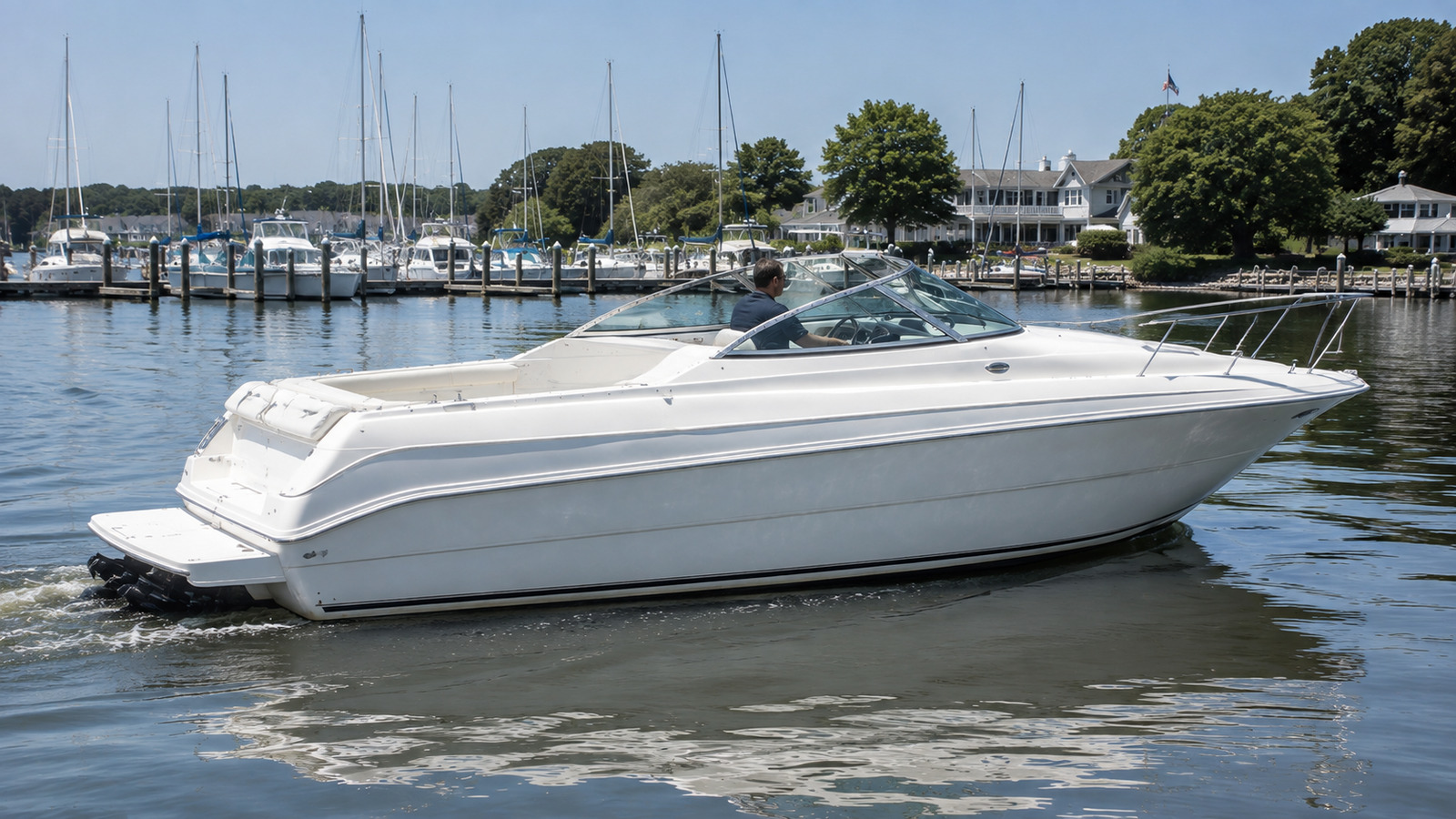 sea ray 270 weekender marina arrival 06