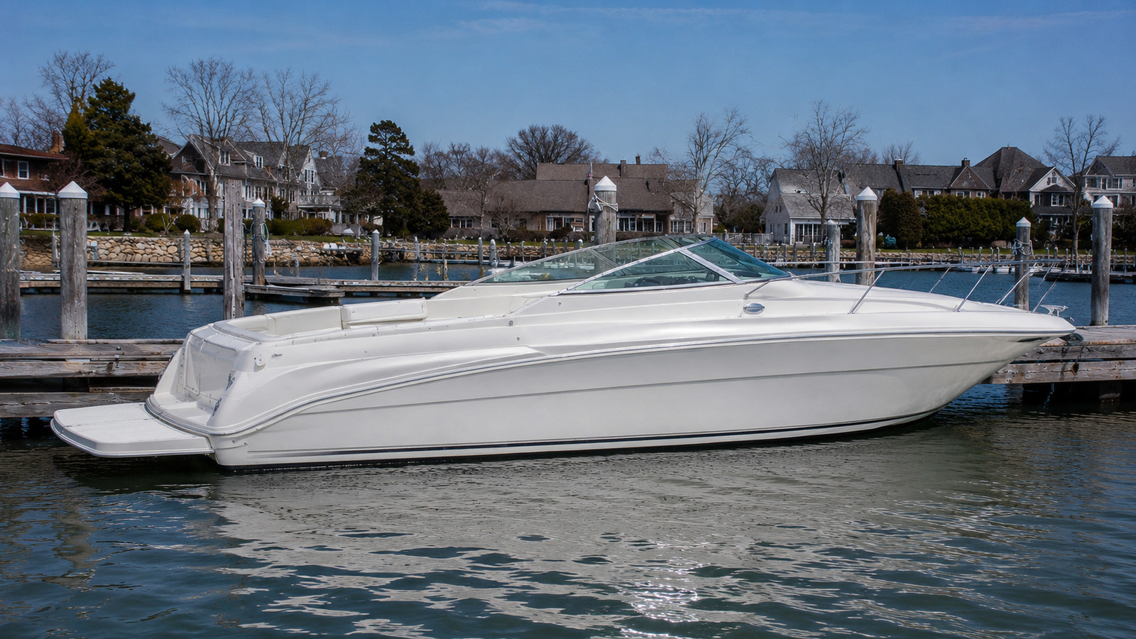 sea ray 280 weekender dockside profile 07