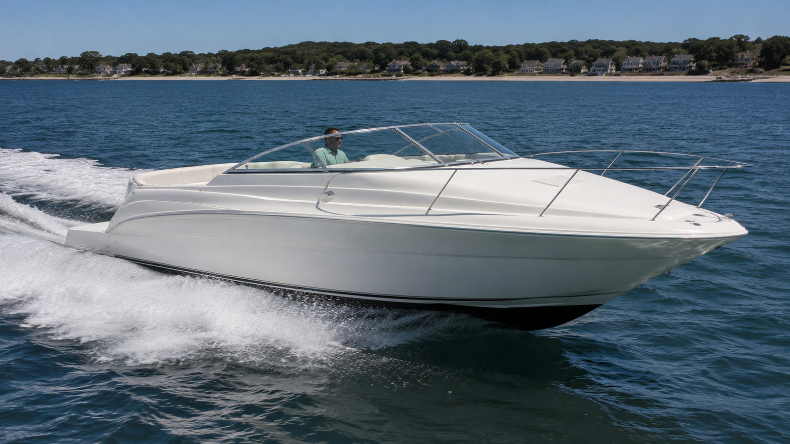 sea ray 280 weekender front quarter running 02