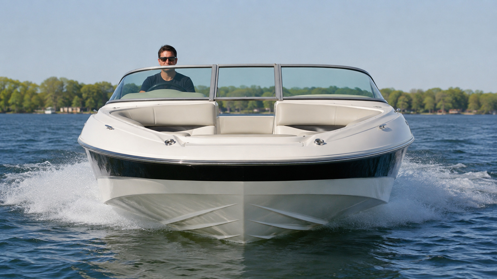 sea ray 290 select bow on cruising 05
