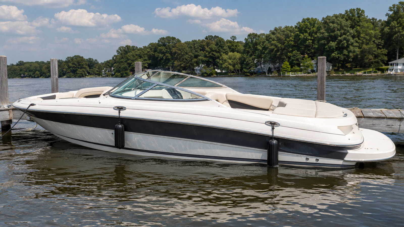 sea ray 290 select dockside profile 06