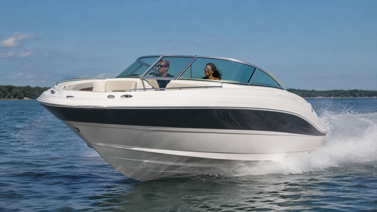 sea ray 290 select front quarter running 02