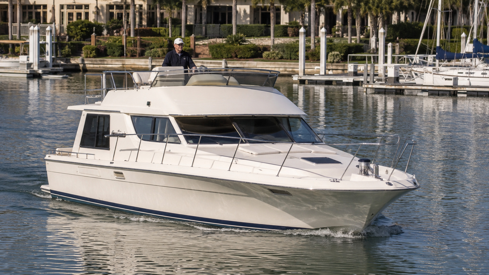 sea ray 300 aft cabin marina arrival 01