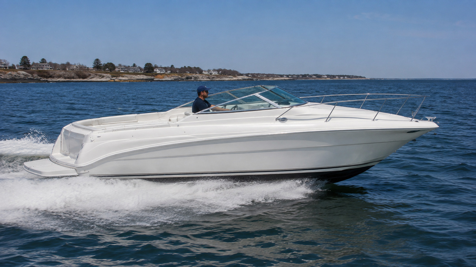 sea ray 300 weekender side profile running 04