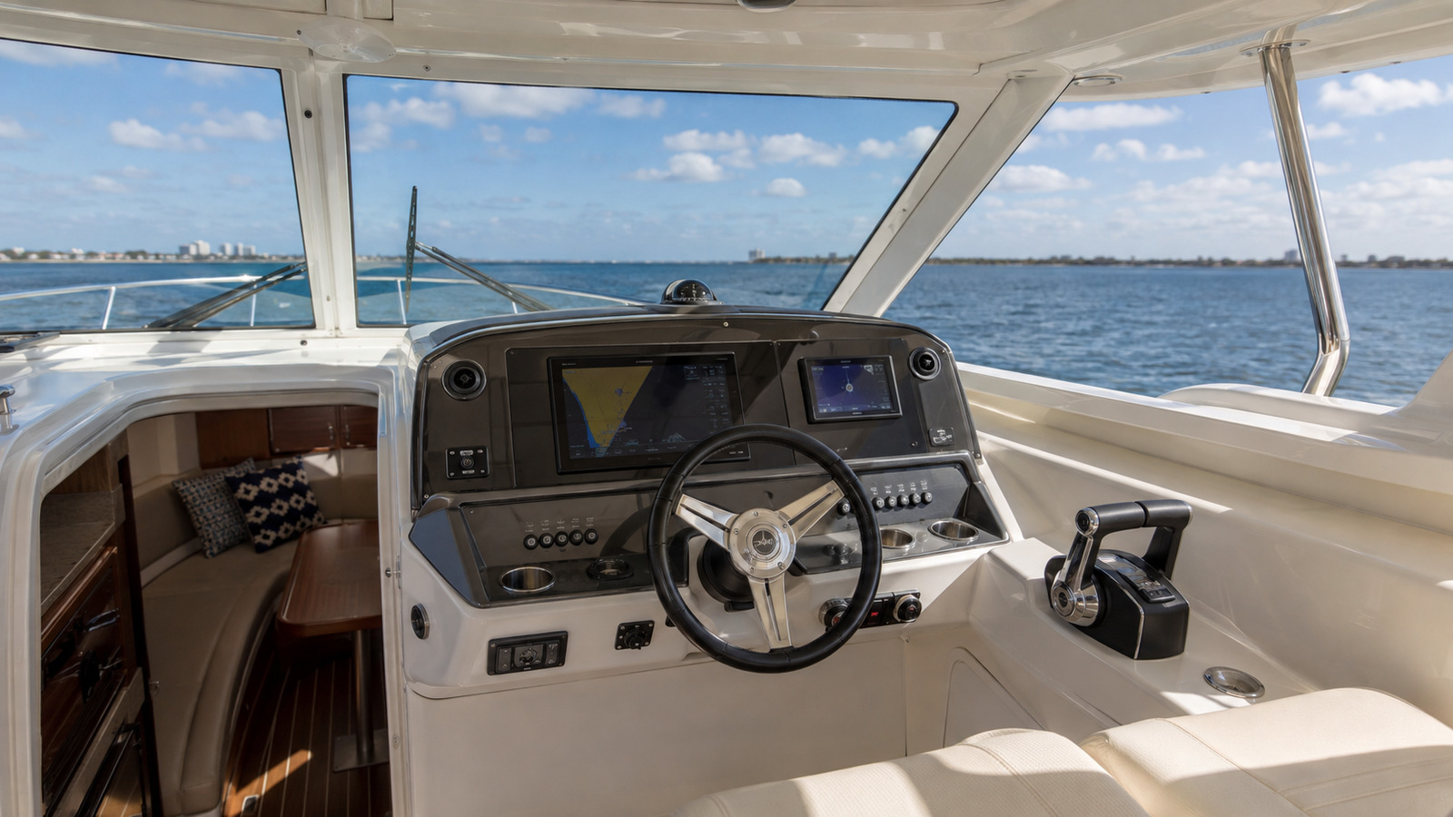 sea ray 310 amberjack helm detail 08