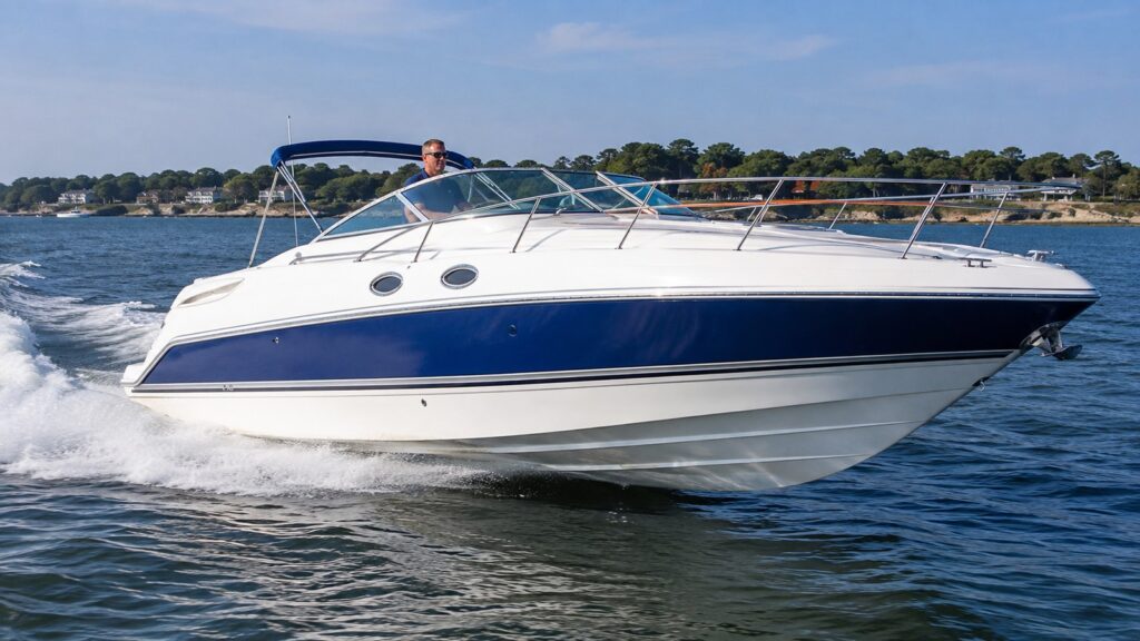 sea ray 310 express cruiser running hero 01