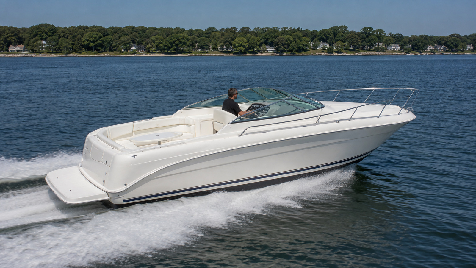 sea ray 310 weekender elevated underway 10