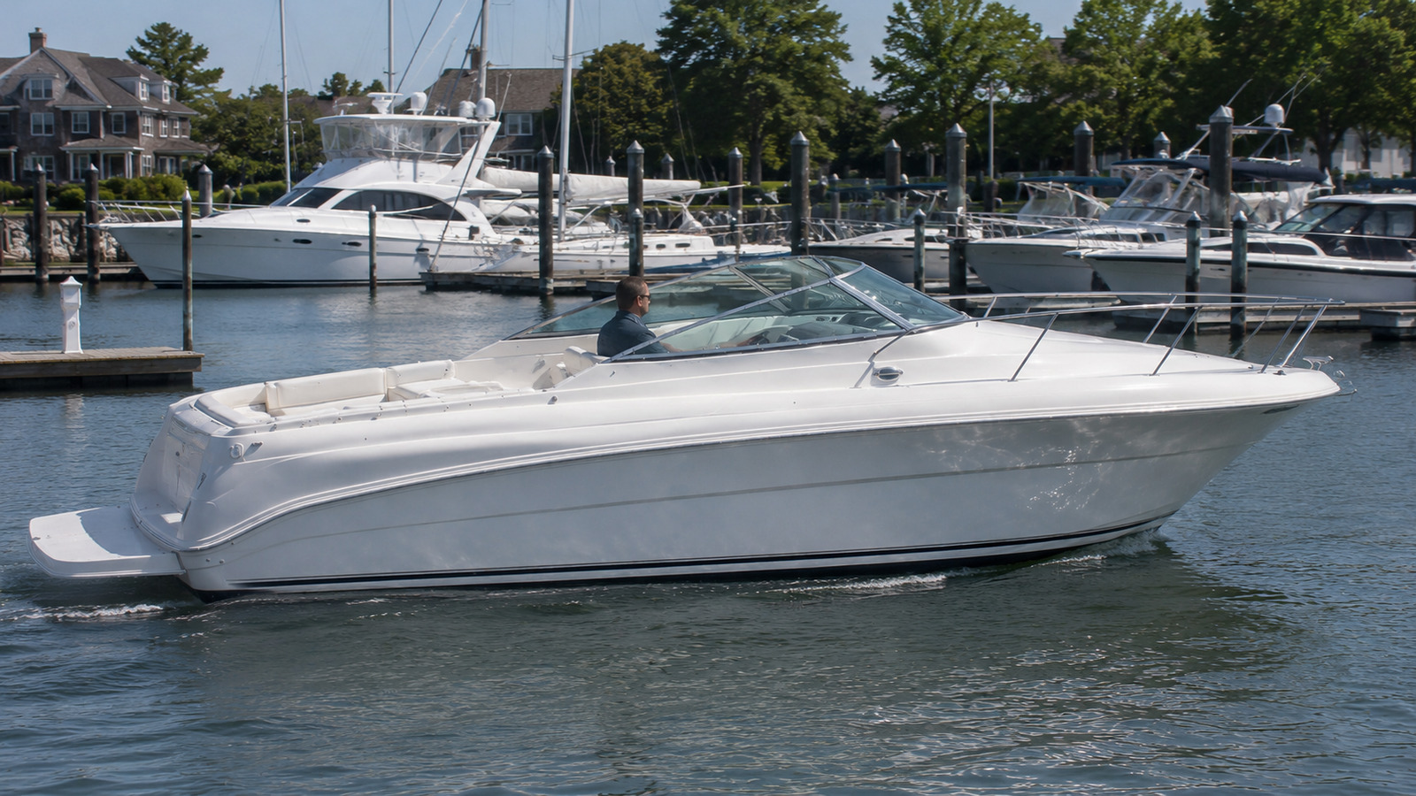 sea ray 310 weekender marina arrival 06