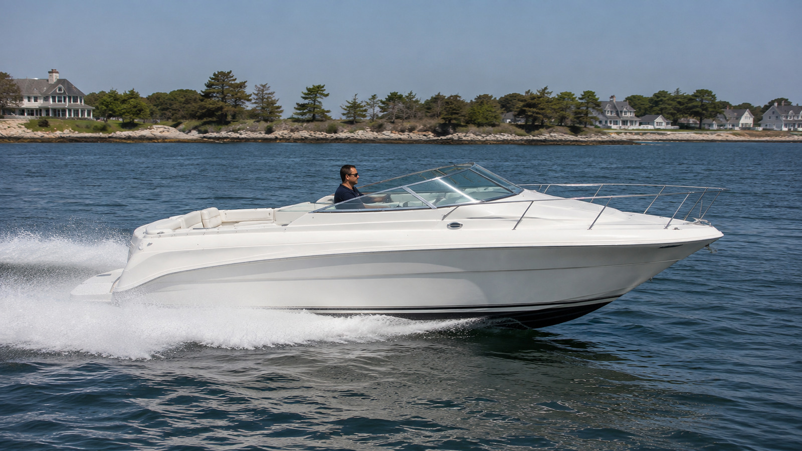 sea ray 310 weekender side profile running 04