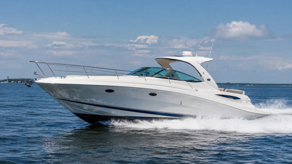 sea ray 340 express cruiser running hero 01